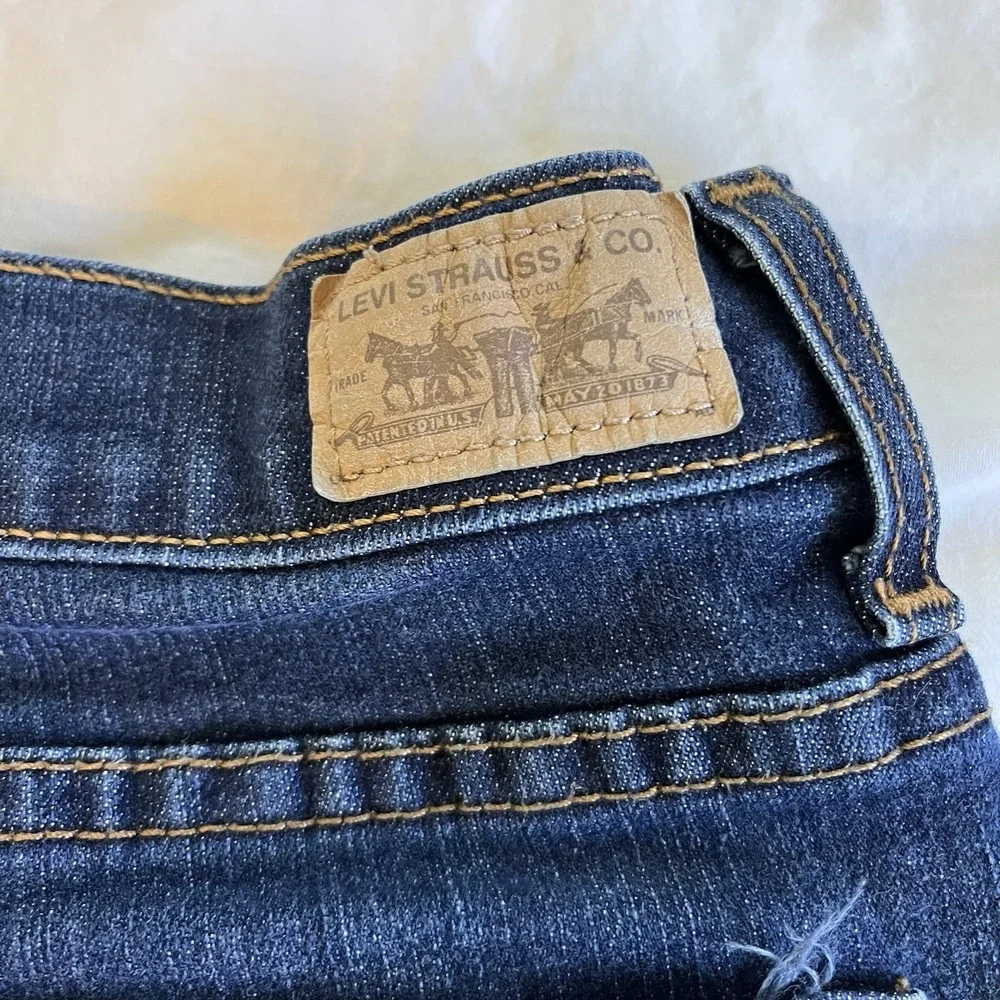 Levi's Perfectly Slimming 512‎ Bootcut Jeans Women's 16 Blue Mid Rise